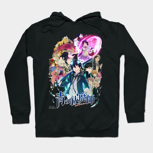 Blue Exorcist Hoodie by Nicole Nichols